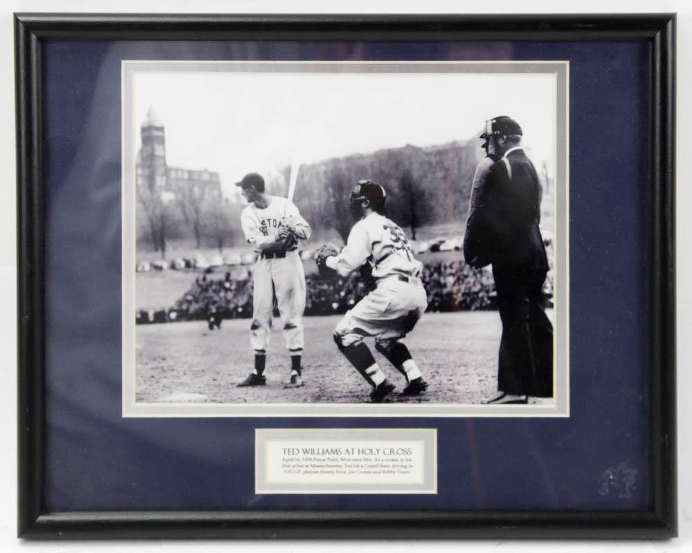 Photo of Ted Williams, 1939 Grand Slam, Holy Cross (1 of 5)