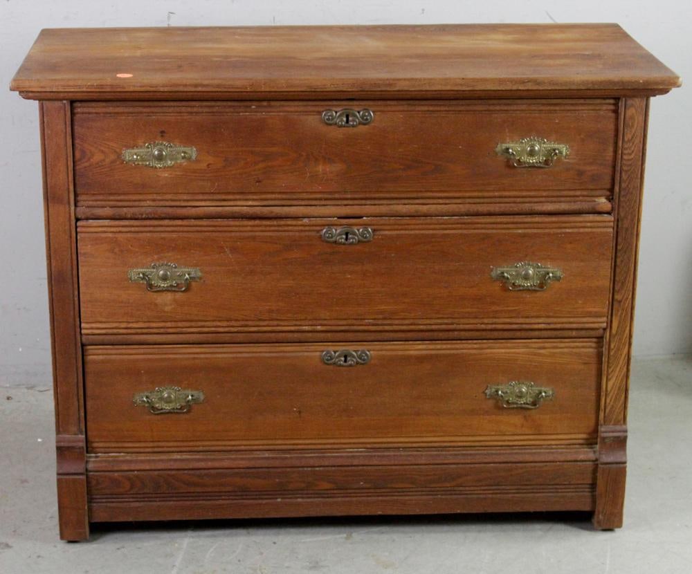 19th Century Oak Chest (1 of 7)