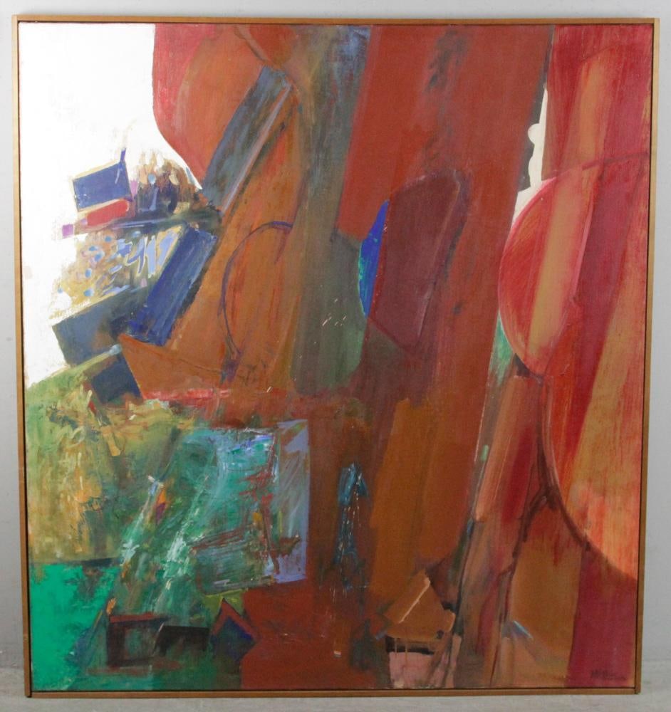 Jack Wolfe, Abstract Oil on Canvas (1 of 7)