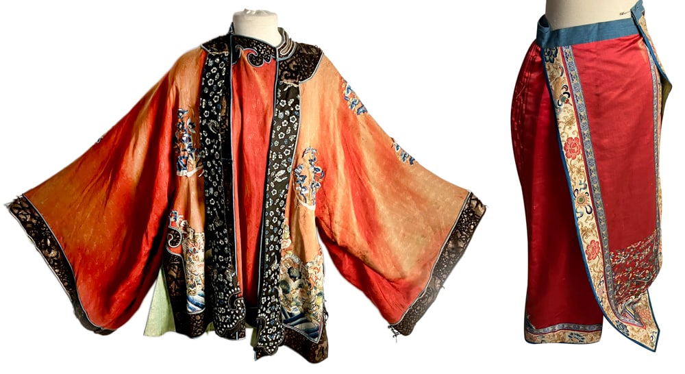 Antique Chinese Embroidered Jacket with Skirt (1 of 14)