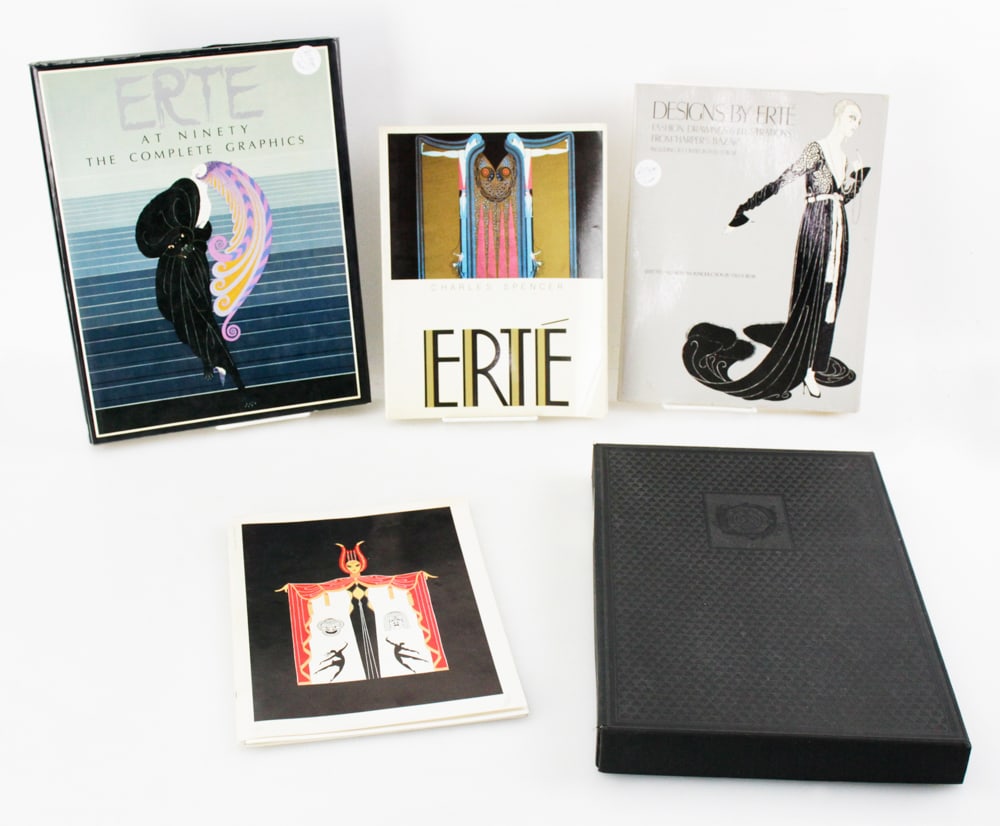Erte 100th Anniversary Book, Erte Catalog Books Auction