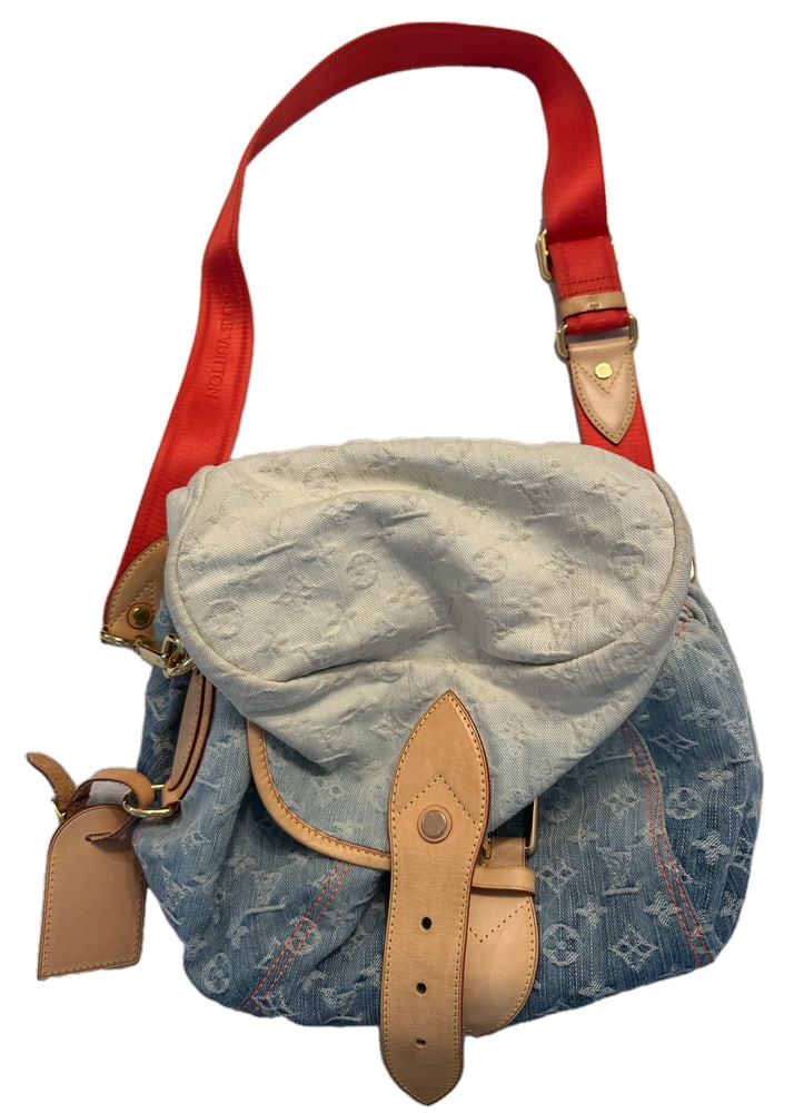 Louis Vuitton Denim Baggy Shoulder Bag (1 of 4)