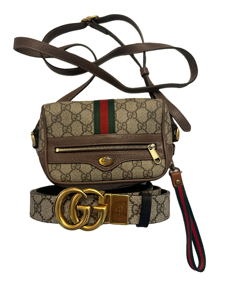 Gucci Ophidia Crossbody Bag and Gucci CC Belt (1 of 3)