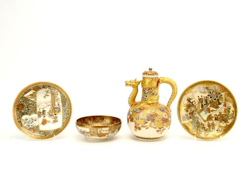 Four Japanese Satsuma Items (1 of 4)