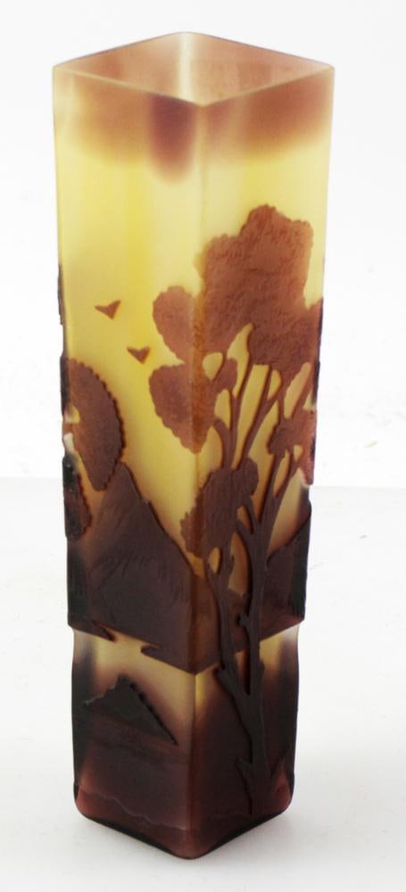 French La Rochere Cameo Art Glass Vase (1 of 8)