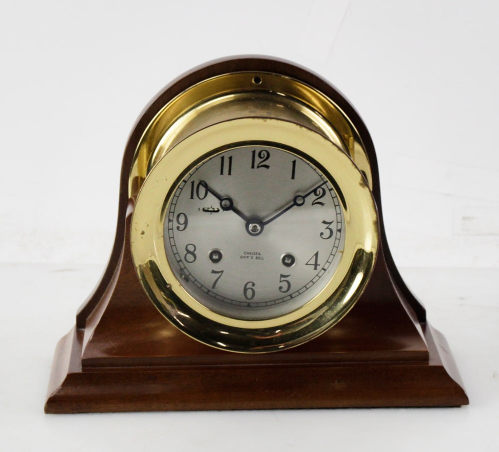 Chelsea Brass Ship's Bell Clock (1 of 1)