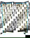 Antique Stained Glass Painted Window