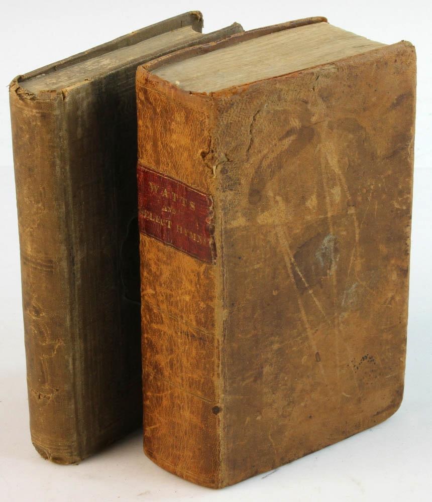 Two 19thC Church Music Books: Two 19th century Church Music Books: 1) The Golden Harp, Or, Camp Meeting Hymns, Old and New, Set to Music, (Bound with the) Supplement to the First Edition (2 Vols. In One), G.W. Henry (selected by),