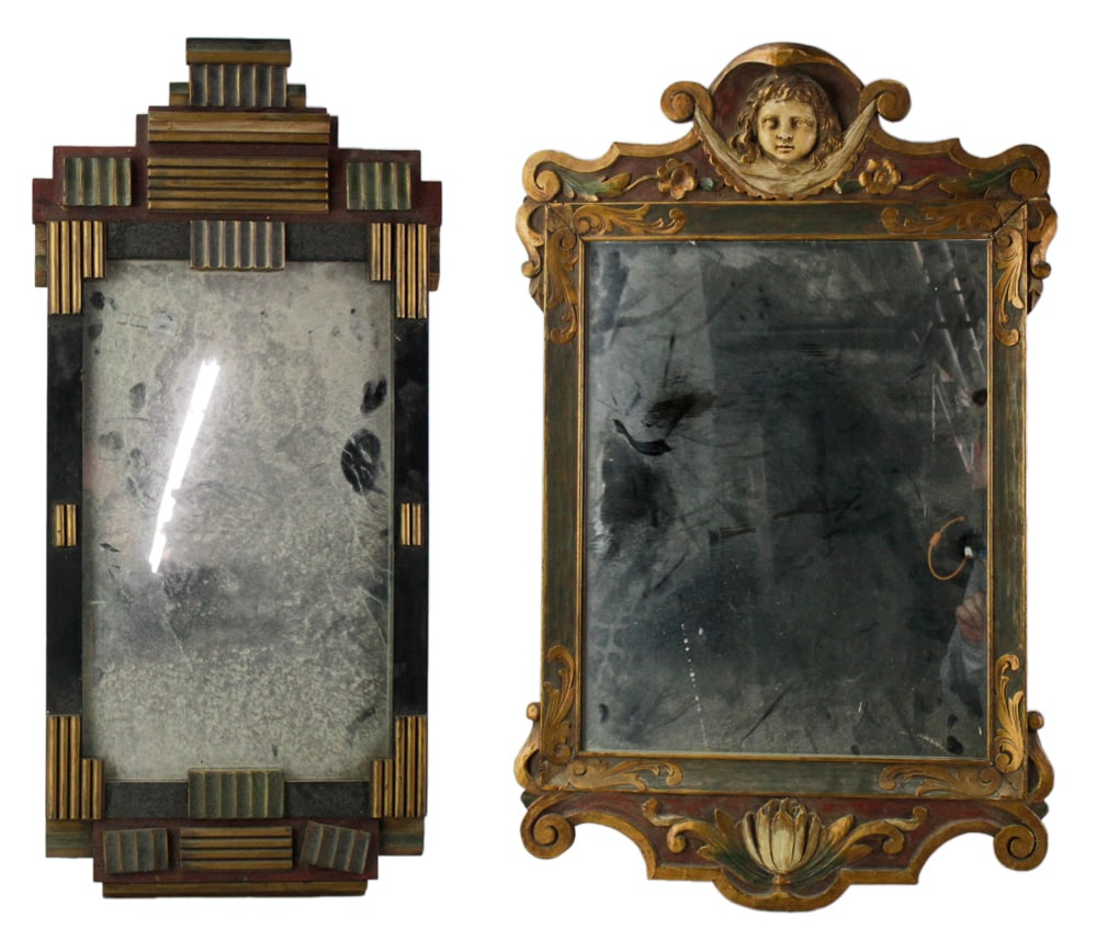 Charles Pizzano, Hand-carved Mirror, Art Deco Mirror (1 of 12)