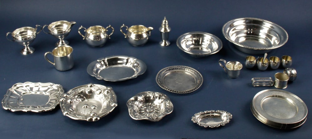 Sterling Bowls, Dishes, Napkin Rings (1 of 14)