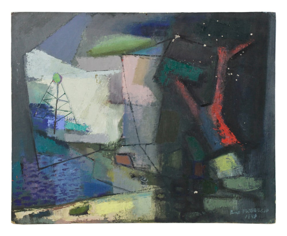 Remo M. Farruggio, Abstract, Oil on Board (1 of 8)