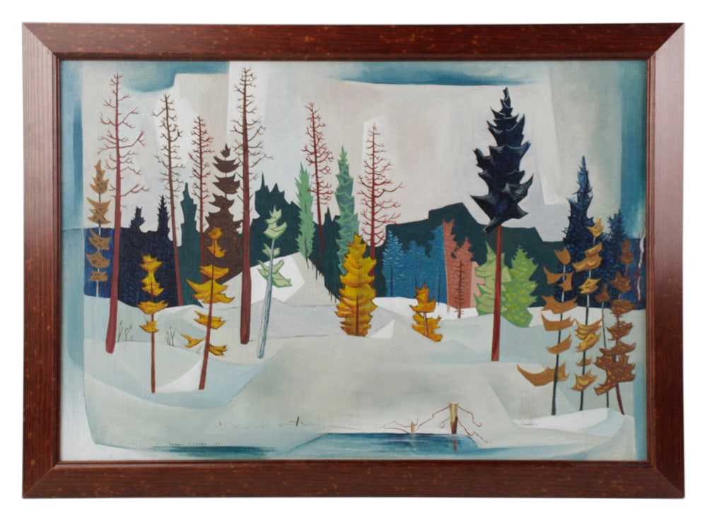 Francis Colburn, Swamp in Winter, Oil on Canvas (1 of 8)