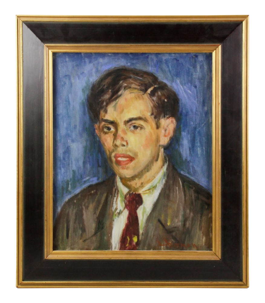 Louis Ritman, Portrait, Art Student, Oil on Canvas (1 of 8)
