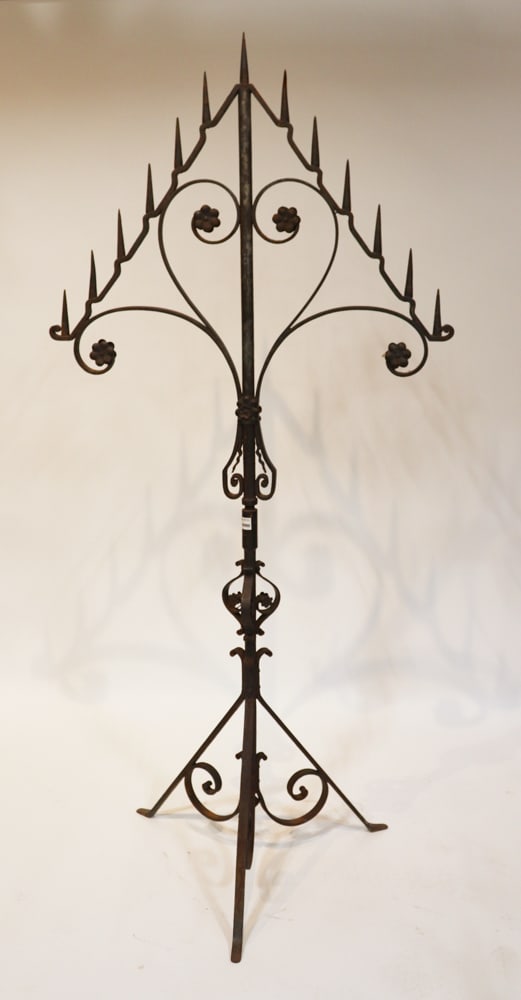 Wrought Iron Gothic-Style Candelabrum (1 of 3)