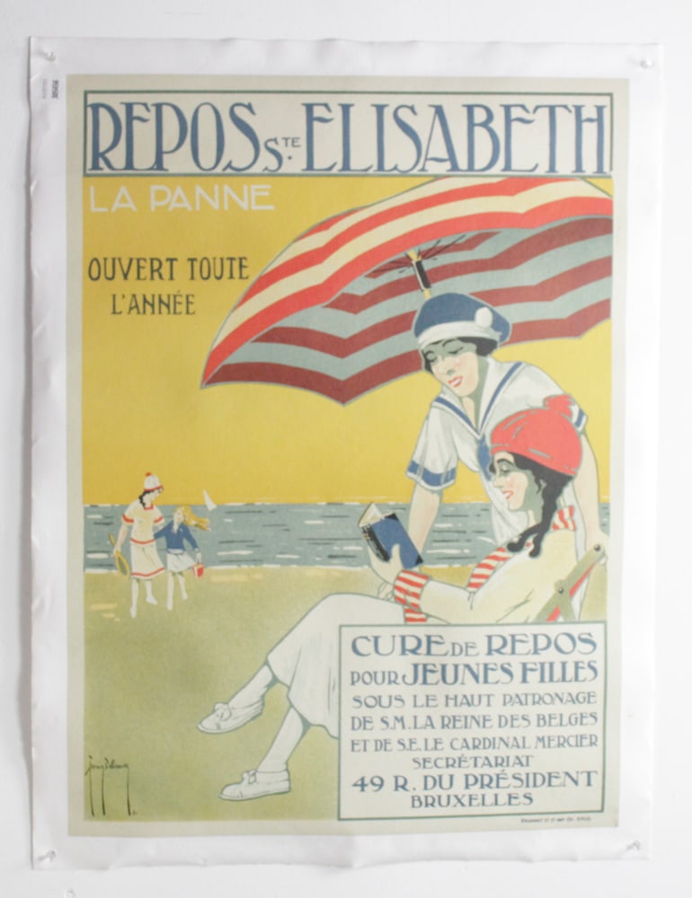 Repos Ste. Elisabeth, French Travel Poster (1 of 8)