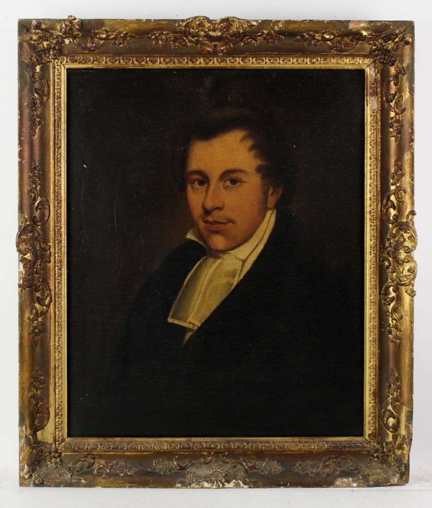 Early 19thC Portrait of Young Man, Oil on Canvas (1 of 7)