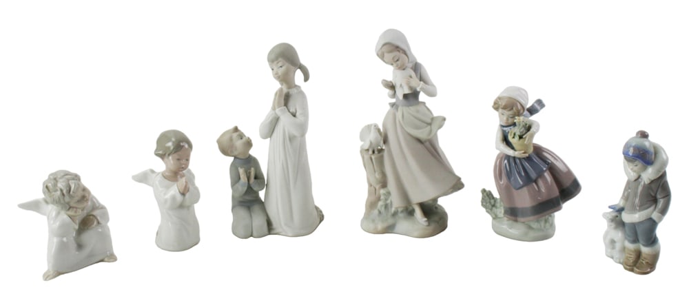 Group of (6) Lladro Porcelain Figures (1 of 12)