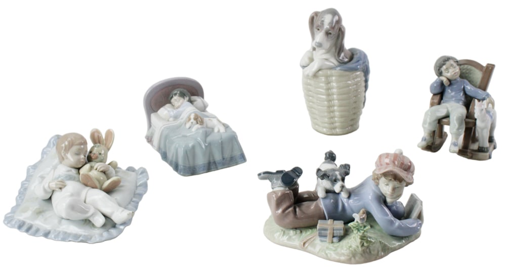 Group of (5) Lladro Porcelain Figures (1 of 11)