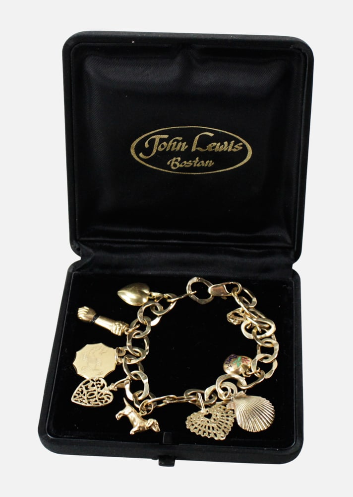 14k Gold Charm Bracelet with Charms (1 of 12)