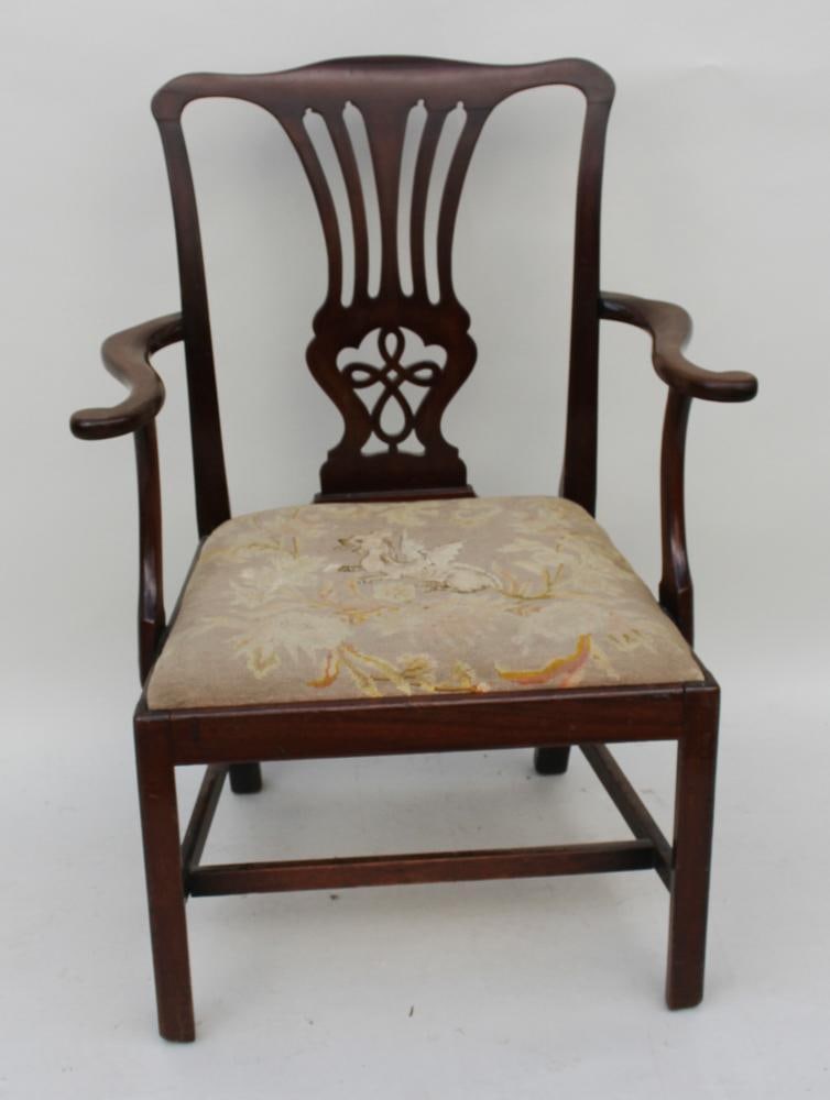 Early English Chippendale Armchair (1 of 5)