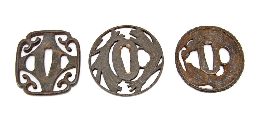 Three Cast Iron Tsuba (1 of 2)