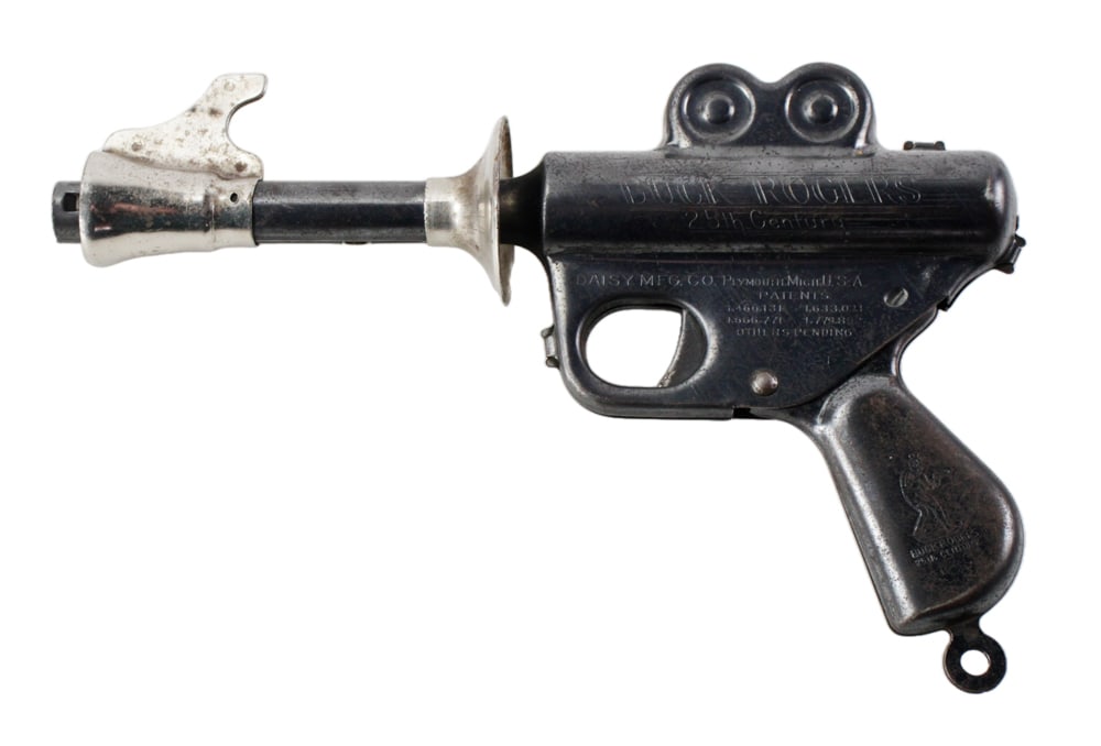 Buck Rogers "Space Gun" by Daisy Mfg Co C1930s: Buck Rogers "Space Gun" by Daisy Mfg Co., circa 1930s, 9 1/2" L. Good condition. Provenance: Efland, North Carolina collection.