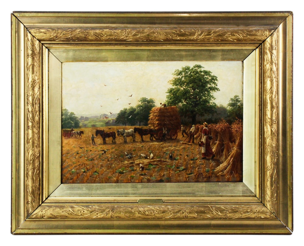J. H. Robinson, The Hay Field, Oil on Canvas (1 of 6)