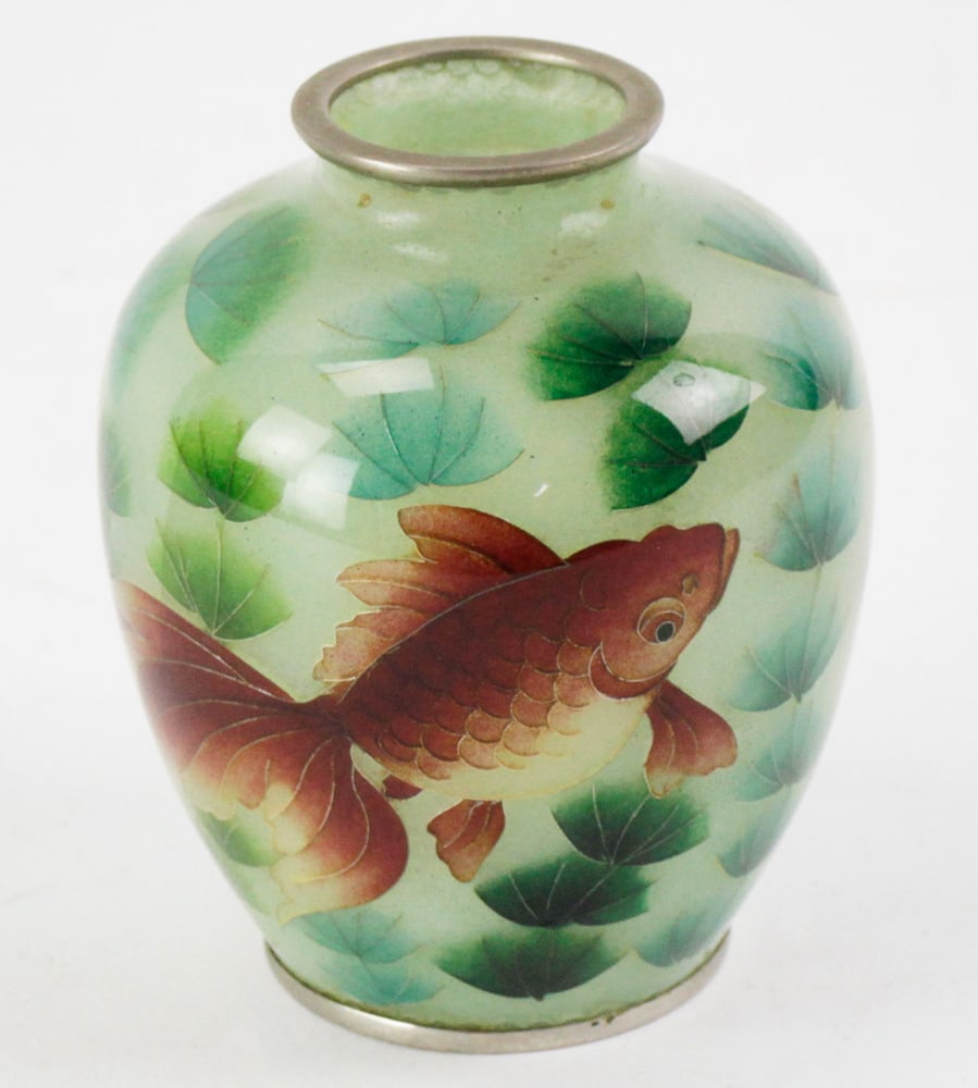 Japanese Meiji Period Plique-a-Jour Vase (1 of 7)