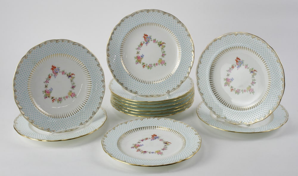 Group of Minton Hand-Decorated Plates (1 of 8)