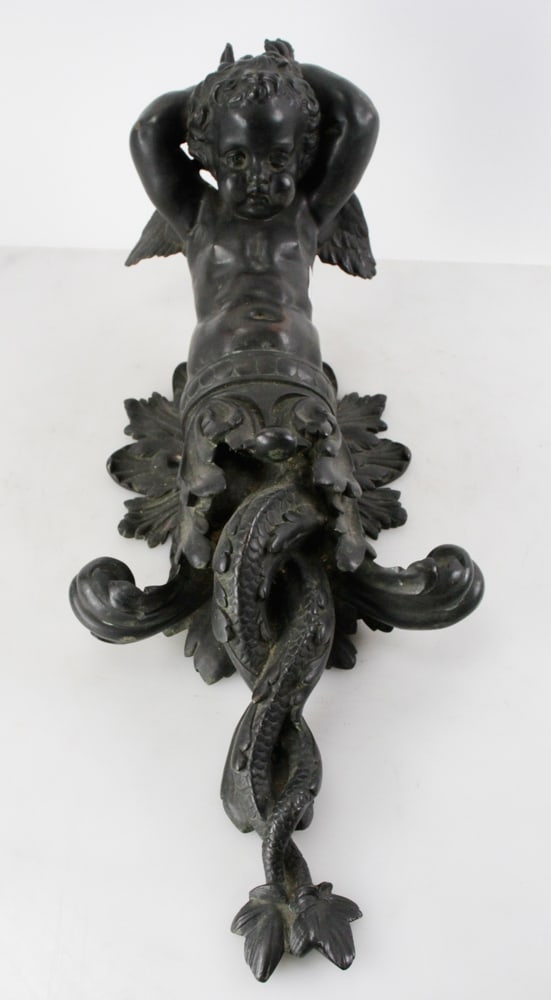 19th C. Bronze Wall Sculpture of Mythological Figure (1 of 9)