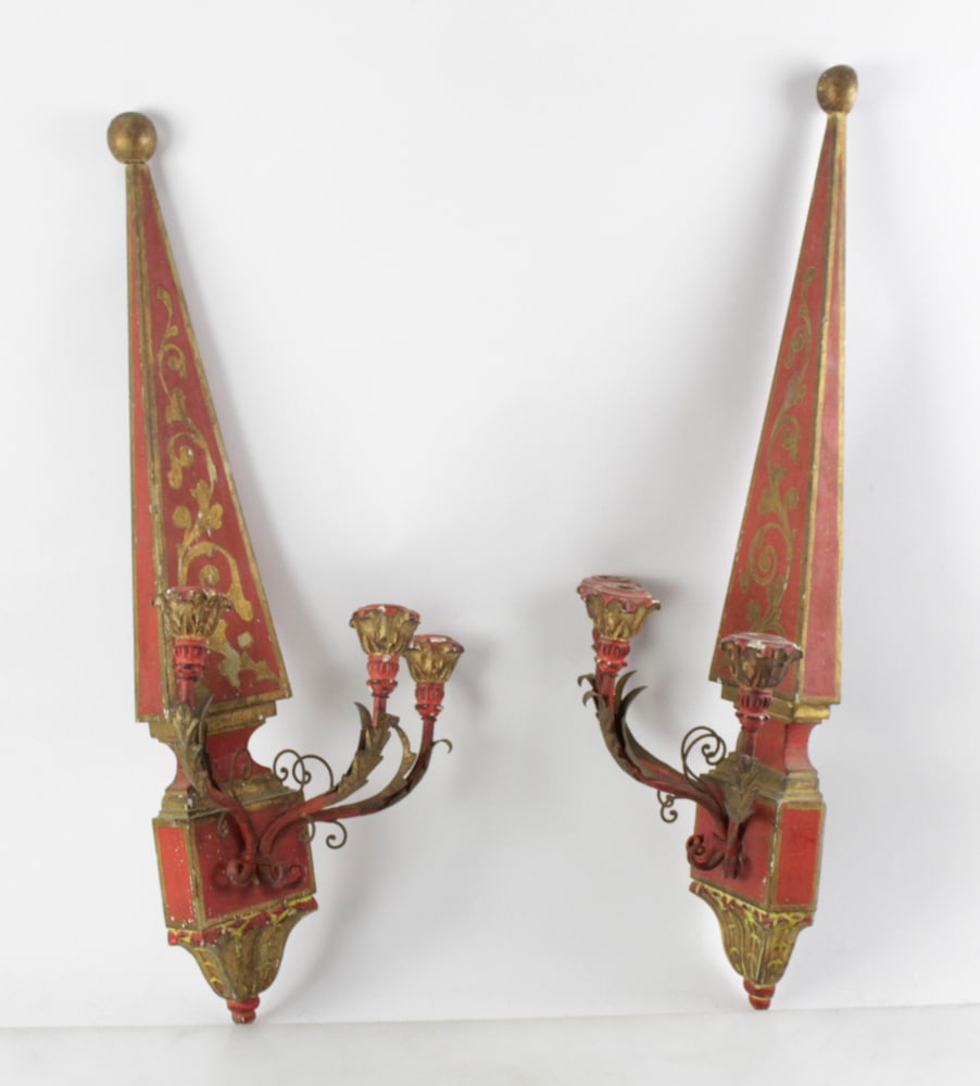 Pair of 19th/20th Italian Wall Sconces (1 of 10)