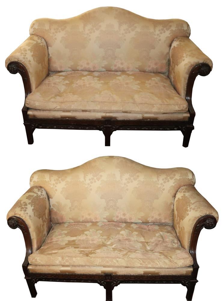 Pair of Late 19thC English Regency Mahogany Sofas (1 of 11)