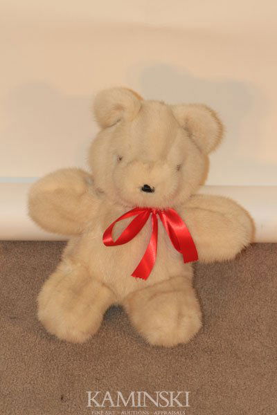 Tourmaline Mink Teddy Bear: Tourmaline Mink Teddy Bear, , . Retail price: $600