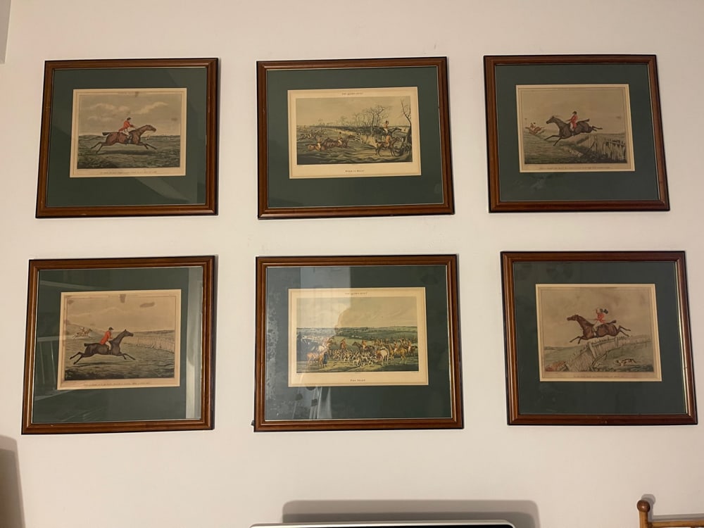 Equestrian Hand-Colored Lithographs by H. Alken (1 of 5)