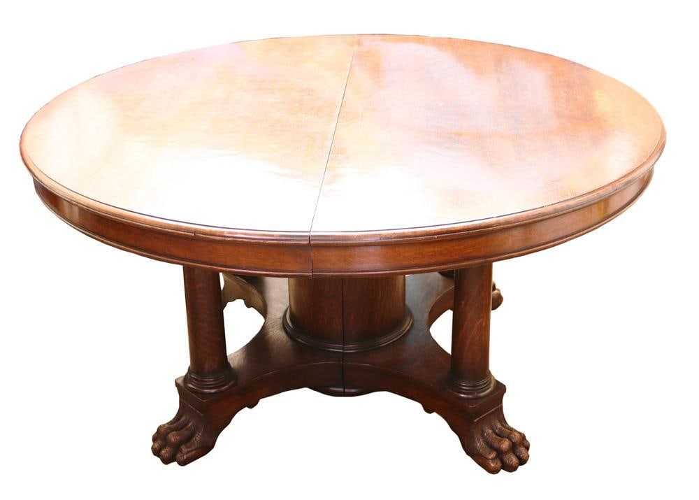 Victorian Oak Dining Table (1 of 8)