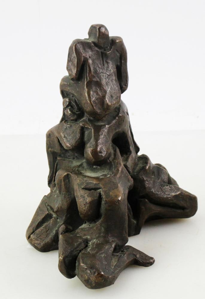 Attr to Otto Gutfreunt, Bronze: Attributed to Otto Gutfreunt, bronze, signed, 7" H x 6" W x 7" D. Provenance: Medfield, Massachusetts collection.