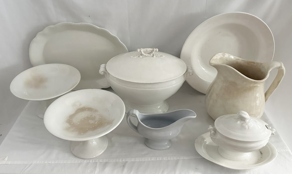 Assorted Ironstone Items, Tureen (1 of 2)
