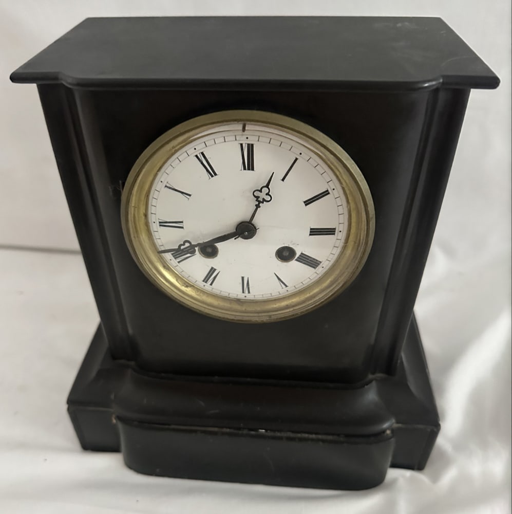 19thC Slate Mantel Clock (1 of 1)