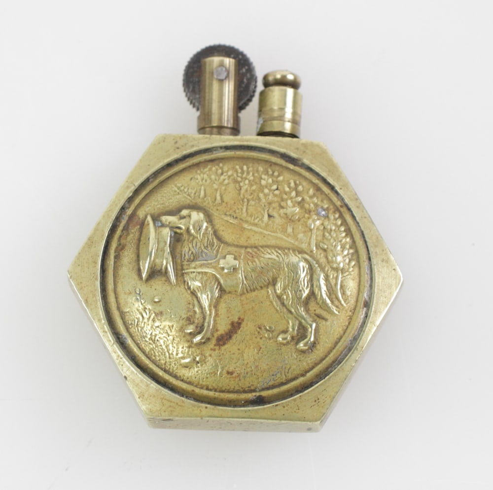 Rare WWI Brass Trench Art Soldier's Lighter (1 of 7)