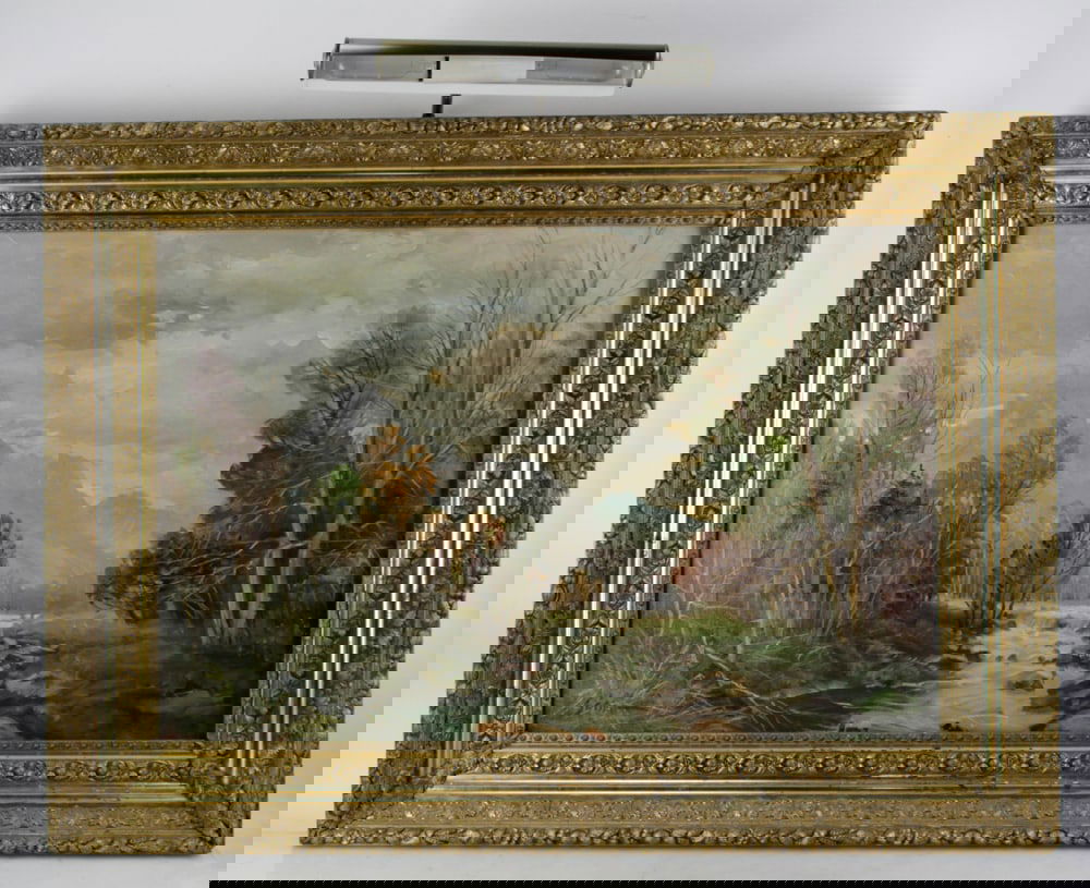 Mountain River View, Oil on Canvas (1 of 8)