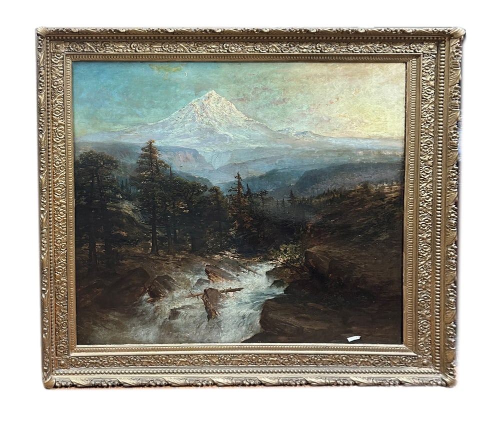 Landscape, View of Mt. Shasta, Oil on Canvas on Board (1 of 9)