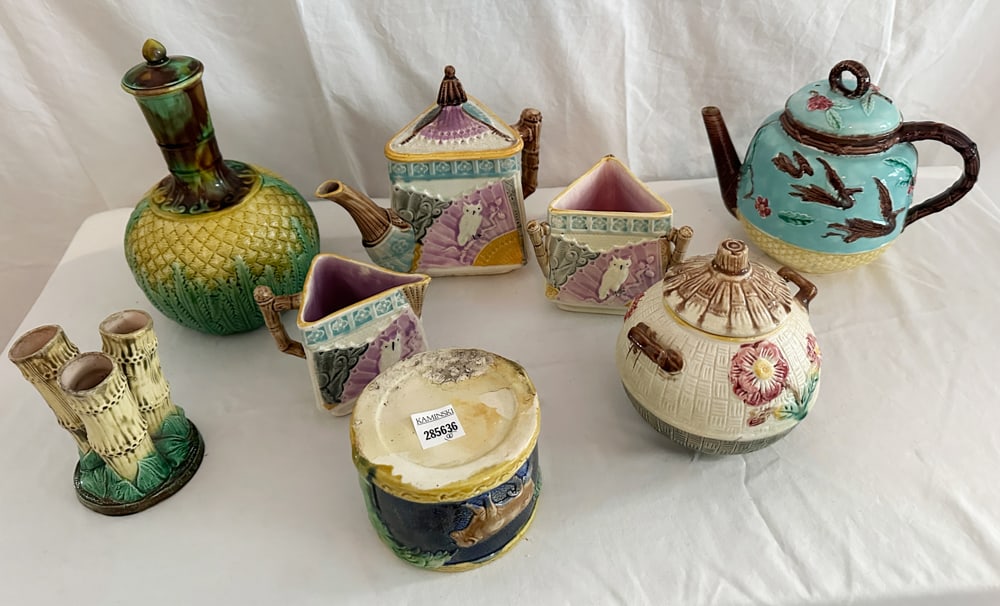 Assorted Majolica Pieces (1 of 5)