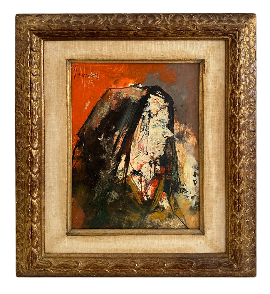 Lady with Black Veil, Oil on Canvas (1 of 5)
