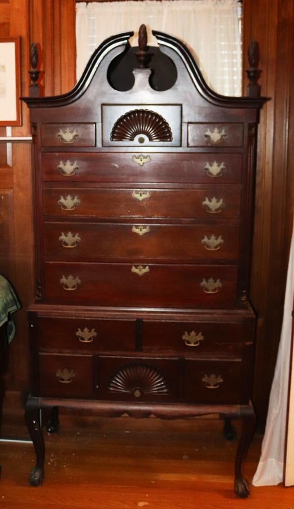 Custom Mahogany Queen Anne Style Highboy (1 of 7)
