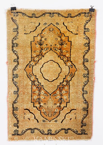 Fine Antique Agra Rug: Fine antique small Agra rug, 2' 7" x 1' 9".