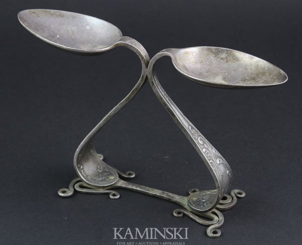 1980's Novelty Silver Piece: 1980's novelty silver figural piece made from flatware, signed or attributed to "Porat F. Andrei - Israel" or "Arie porat"