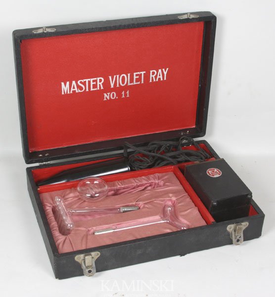 Master Violet Ray No. 11: Master violet ray no. 11, box is 3"h x 13 1/2"w x 9 1/2"d.