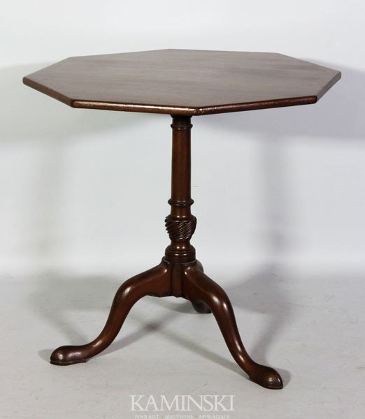 George III Tilt Top Table: George III tilt top table, 27"h x 27"dia.