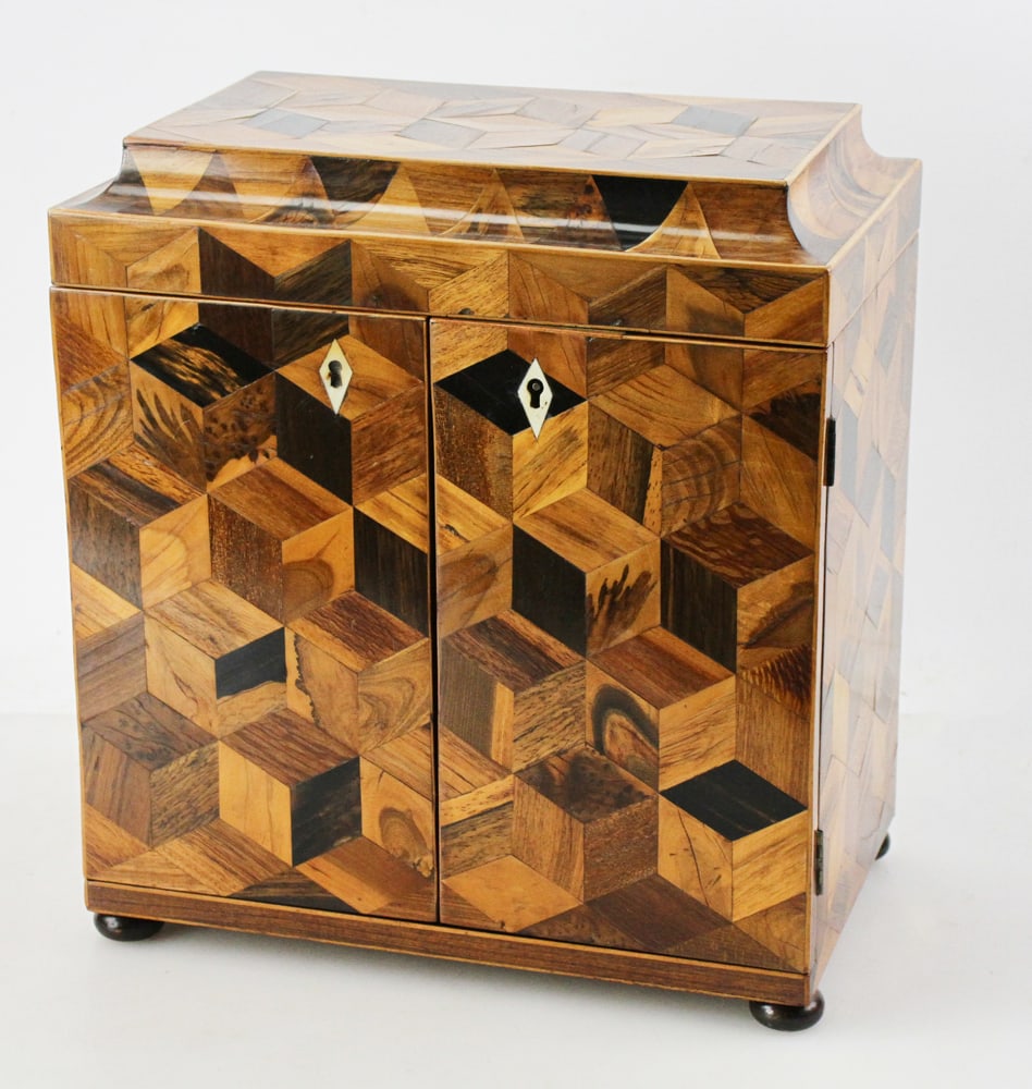 Fine English Tunbridge Ware Style Jewelry Box (1 of 7)