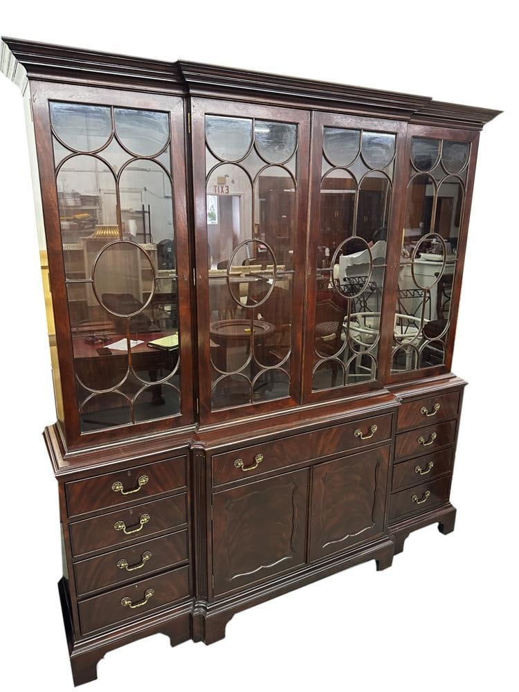 Custom Old Colony Georgian Style Breakfront (1 of 4)